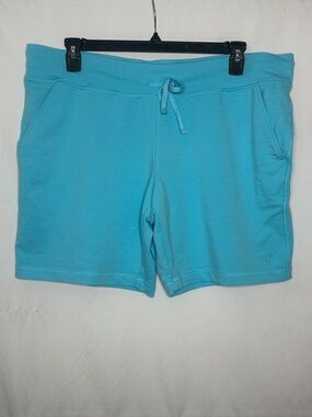 Danskin Aqua Athletic Drawstring Cotton Shorts
